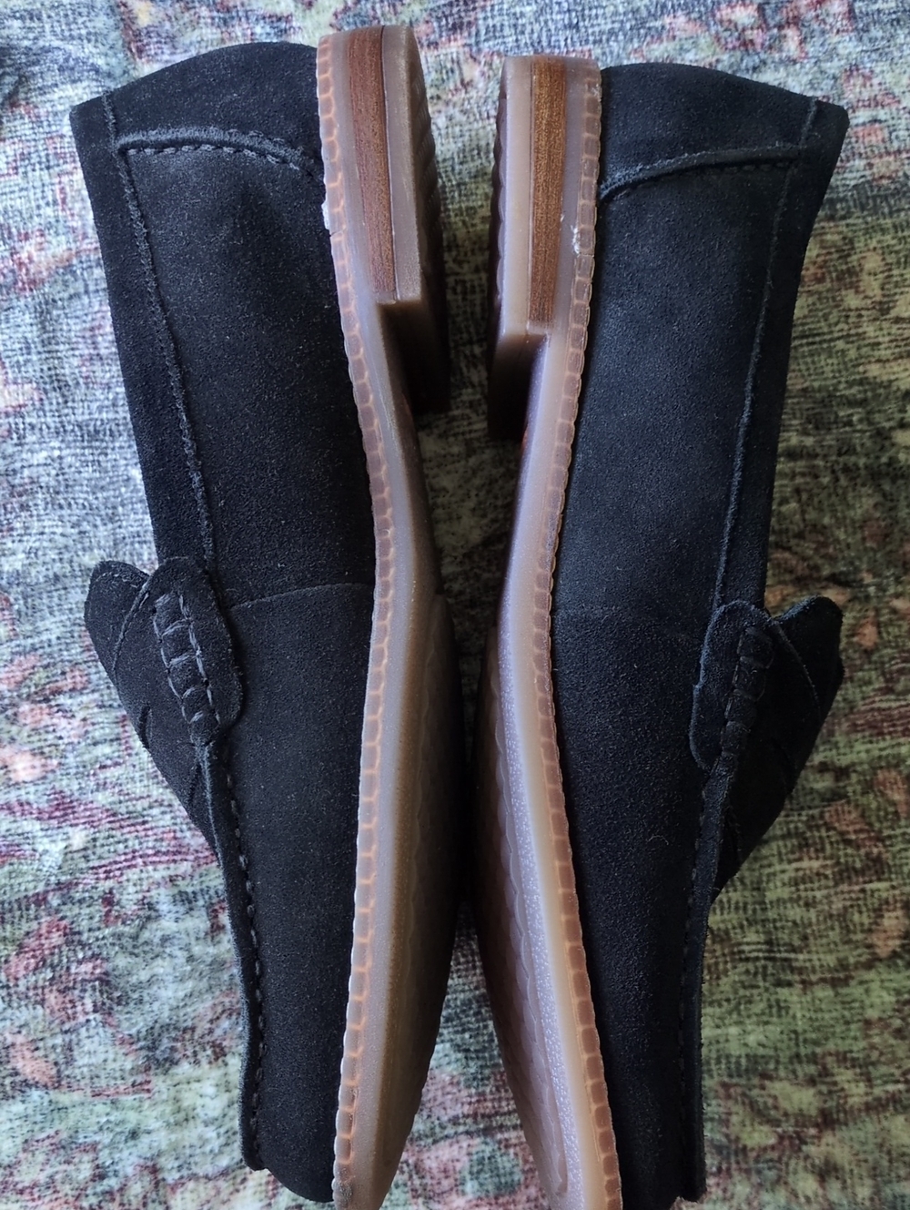 Hush Puppies Suede Penny Loafers 9.5 Wide - Picture 5 of 12